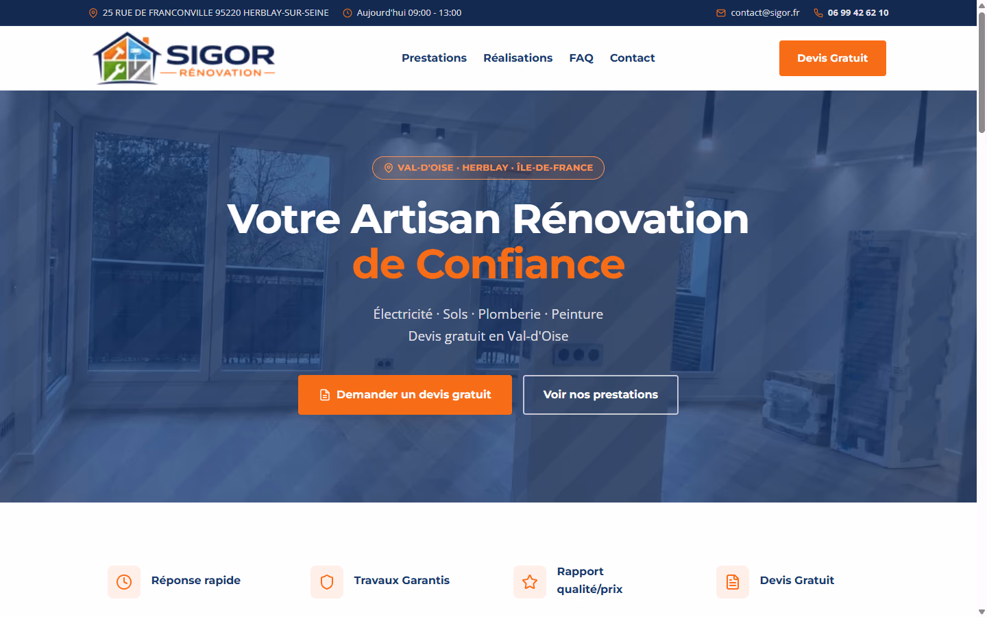 Sigor Rénovation, artisan à Herblay-sur-Seine