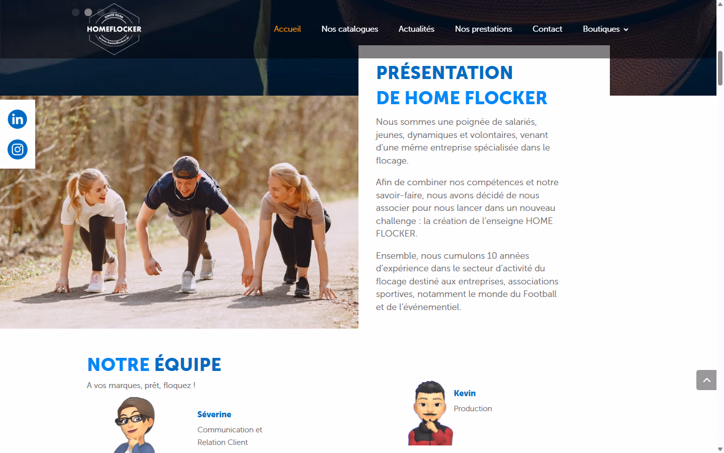 Home Flocker, un site WordPress suivi depuis 2022